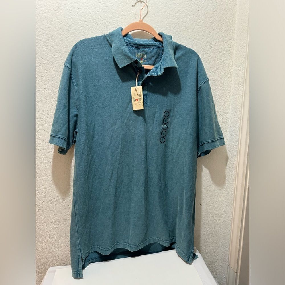 New Red Head Short Sleeve Collar Shirt
